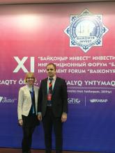 Peter Liebelt and Clara Baier at Baikonur Invest Forum