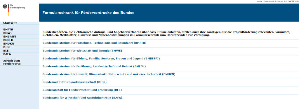 Figure 3- Boxes of forms for applications
